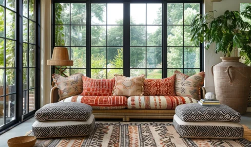 Découvrez les dernières tendances en décoration intérieure : couleurs, motifs, éclectisme et matériaux naturels