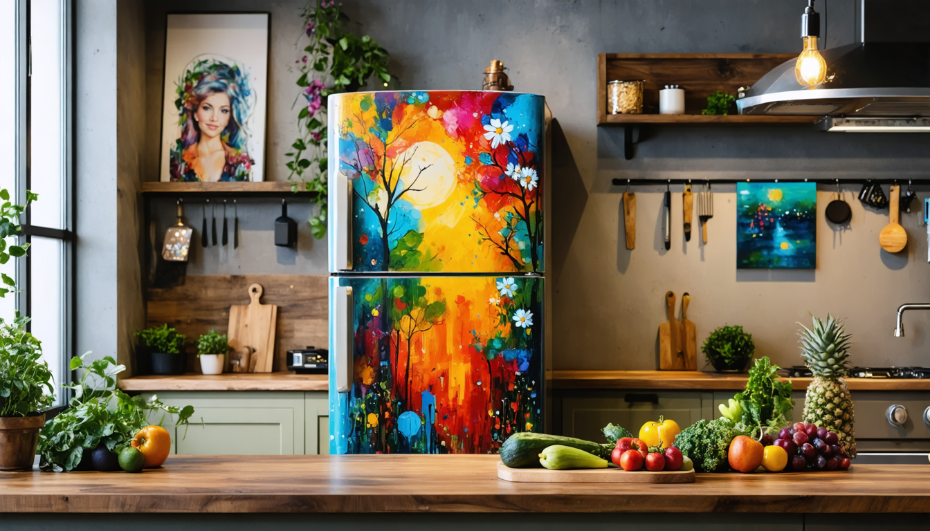 découvrez des idées originales et des techniques créatives pour transformer et personnaliser votre réfrigérateur avec de la peinture. donnez un nouveau style à votre cuisine facilement !