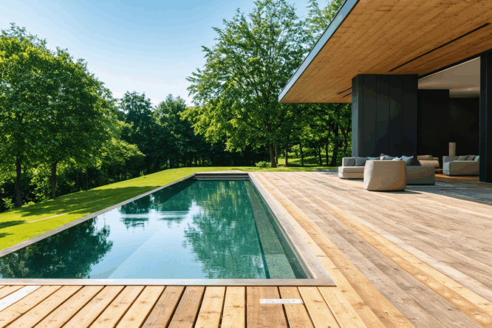 découvrez comment aménager une terrasse en bois élégante et sécurisée autour de votre piscine sans margelle. conseils, astuces, matériaux et inspirations pour un extérieur moderne et fonctionnel dans notre guide ultime.