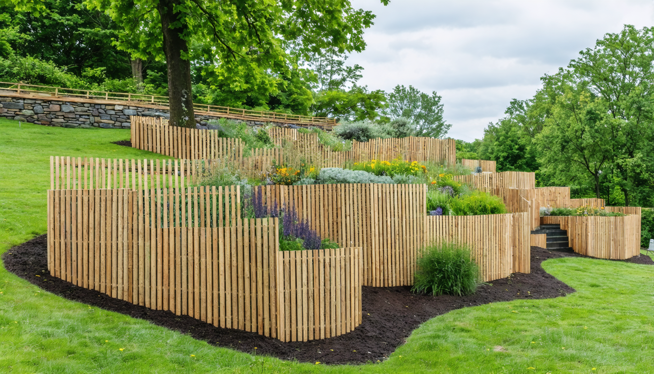 découvrez nos clôtures en bois, l'alliance parfaite d'élégance naturelle et de durabilité pour sublimer les jardins nantais. apportez charme et authenticité à votre espace extérieur avec nos solutions sur mesure.