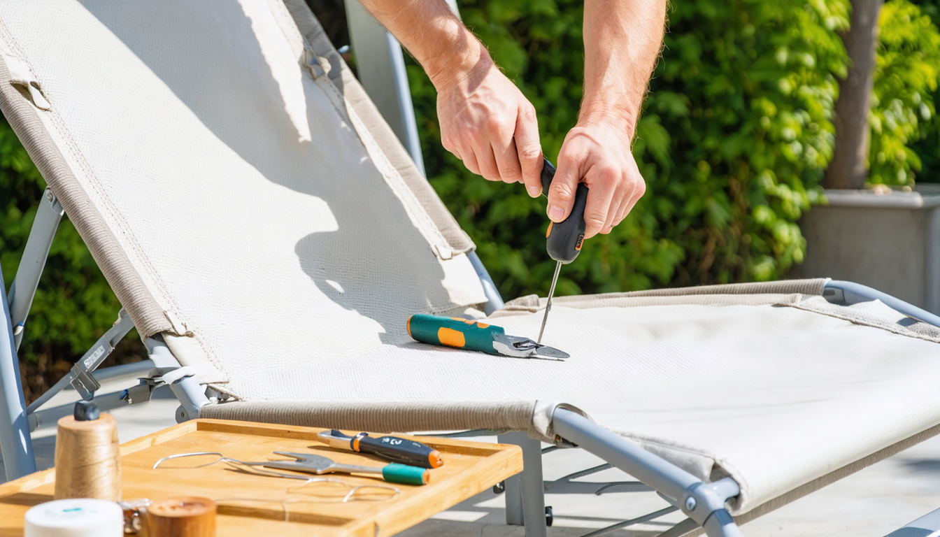 découvrez notre guide complet et pratique pour réparer facilement votre transat en textilène. astuces simples et conseils pour redonner vie à votre mobilier de jardin.